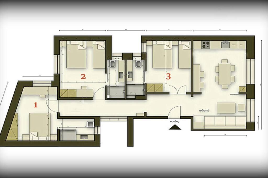 Athens Center Modern Apt In Art Nouveau Building Экстерьер фото